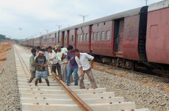 Broad-gauge conversion work in full swing at Agartala